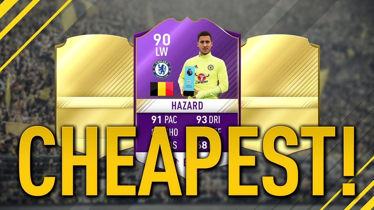 FIFA 17: CHEAPEST WAY TO GET POTM HAZARD! CHEAPEST WAY TO COMPLETE POTM HAZARD SBC!