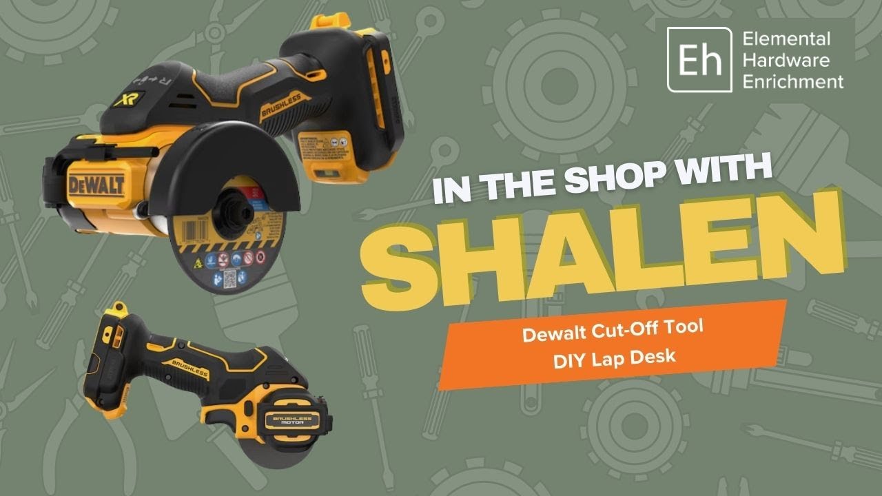 In the Shop with Shalen Episode 5: DIY Lap Desk and Dewalt Cut-Off Tool #dewalt #lapdesk