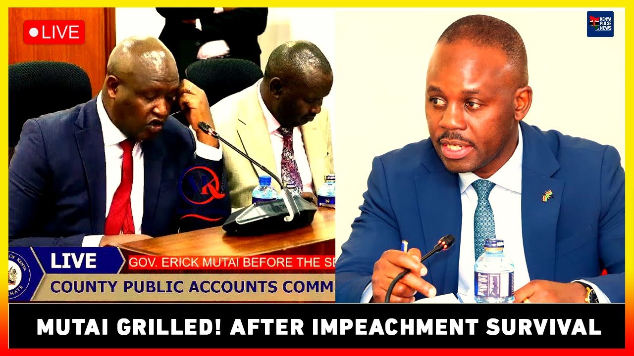 #LIVE 🔴GOV. ERICK MUTAI GRILLED BY SENATE OVER AUDITOR-GENERAL REPORT  AFTER IMPEACHMENT SURVIVAL