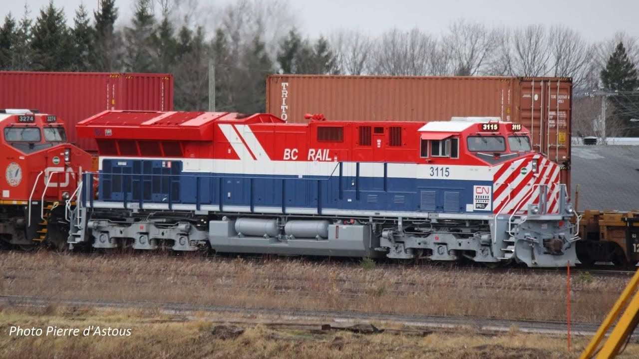 A Very Special CN 121 With BCOL Heritage Unit