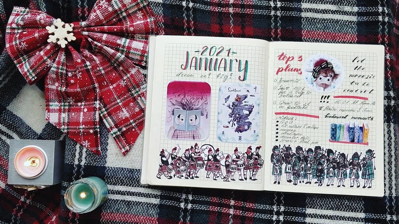 bullet journal🪀BUJO flip through январь 2020 vs 2021