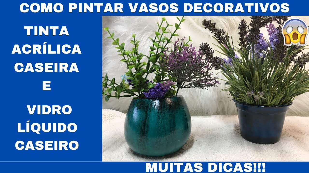 TINTA ACRÍLICA CASEIRA E VIDRO LÍQUIDO CASEIRO - APLICAÇÕES