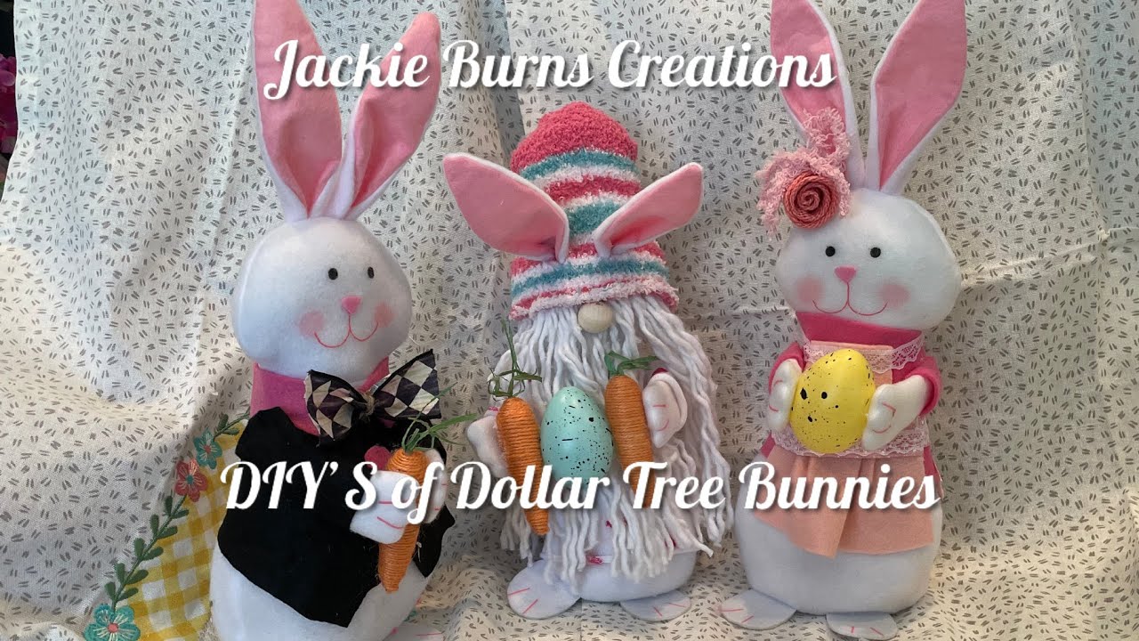 3 Dollar Tree DIY Bunnies