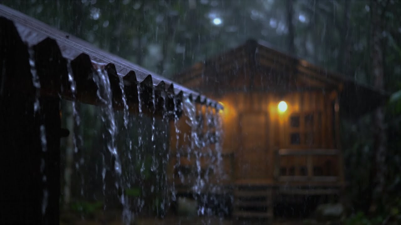 Fall Asleep Instantly in 3 Minutes with Heavy Rain | Relaxing Rain Sounds for Sleeping