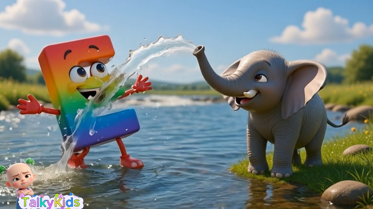 A,B,C for animal baby sound! #TalkyKids #learnenglishforkids #Learn & Play-Doh  Nursery Rhymes