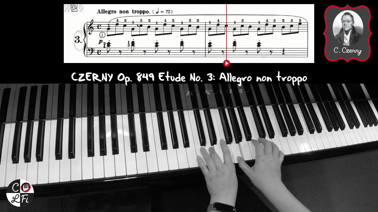 CZERNY Op. 849 Etude No. 3: Allegro non troppo | Piano Sheet Music