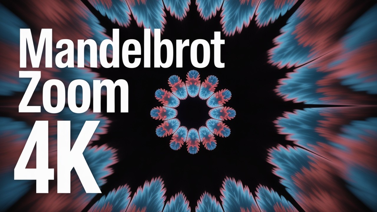 Fractal Deep Dive: Mandelbrot Set 4K 60fps Looping Journey
