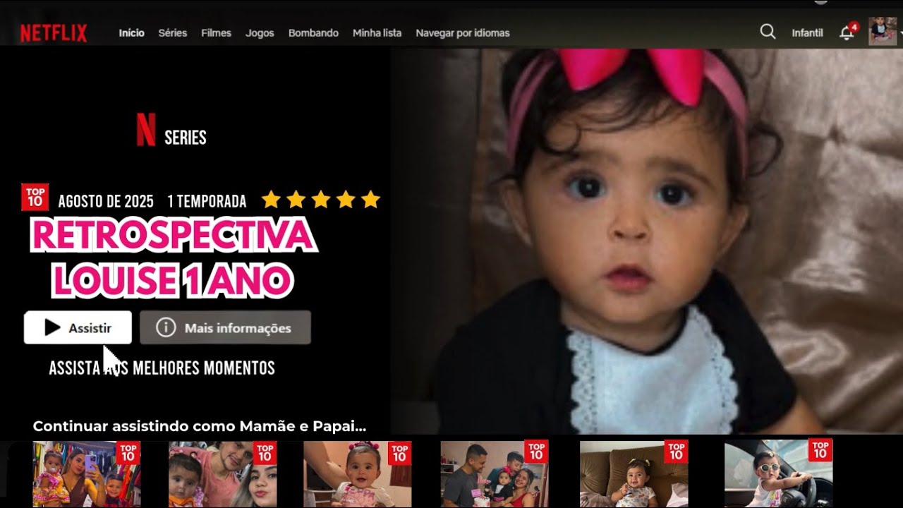 RETROSPECTIVA  1 ANO LOUISE NETFLIX-JARDIM ENCANTADO