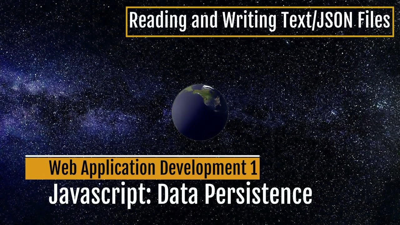 [WAD1 2026 Wk9] Data Persistence and Node.js File System