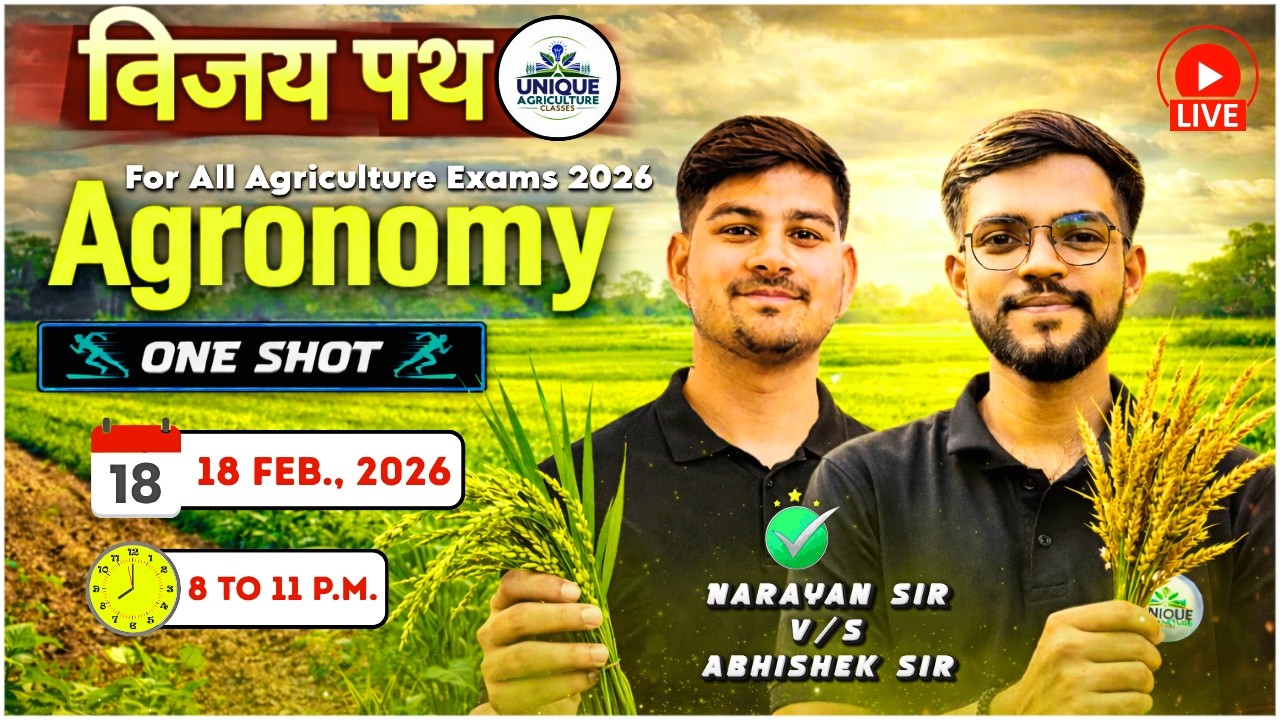 Agronomy One Shot | Vijay Path | CUET PG Agriculture 2026 | Narayan Sir vs Abhishek Sir