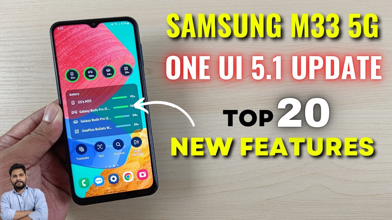 Samsung M33 5G : One UI 5.1 Update Top 20 New Features