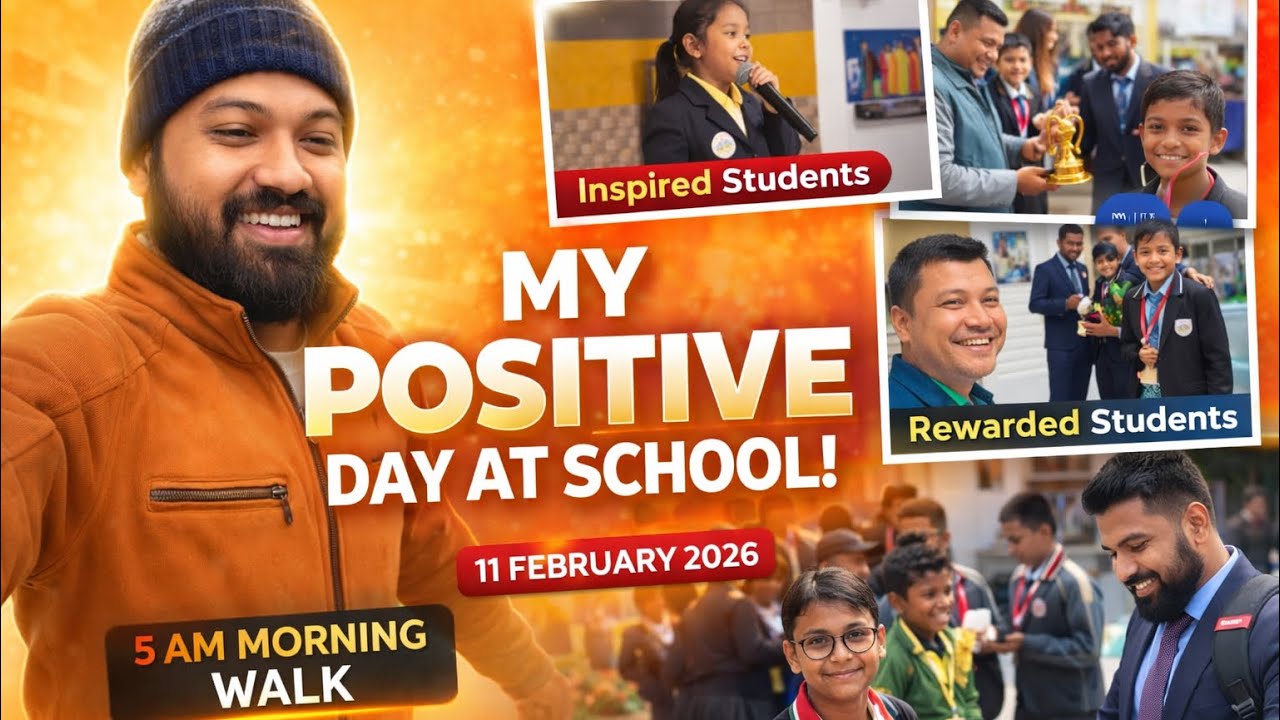 11th Feb 26| Vlog of the day – A Day Full of Positivity, Motivation & Blessings 🙏✨#teacherlife 