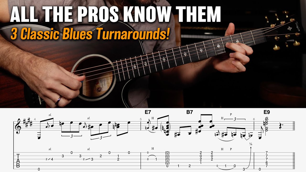 Blues Turnarounds All the Pros Know - 3 Classic Examples!