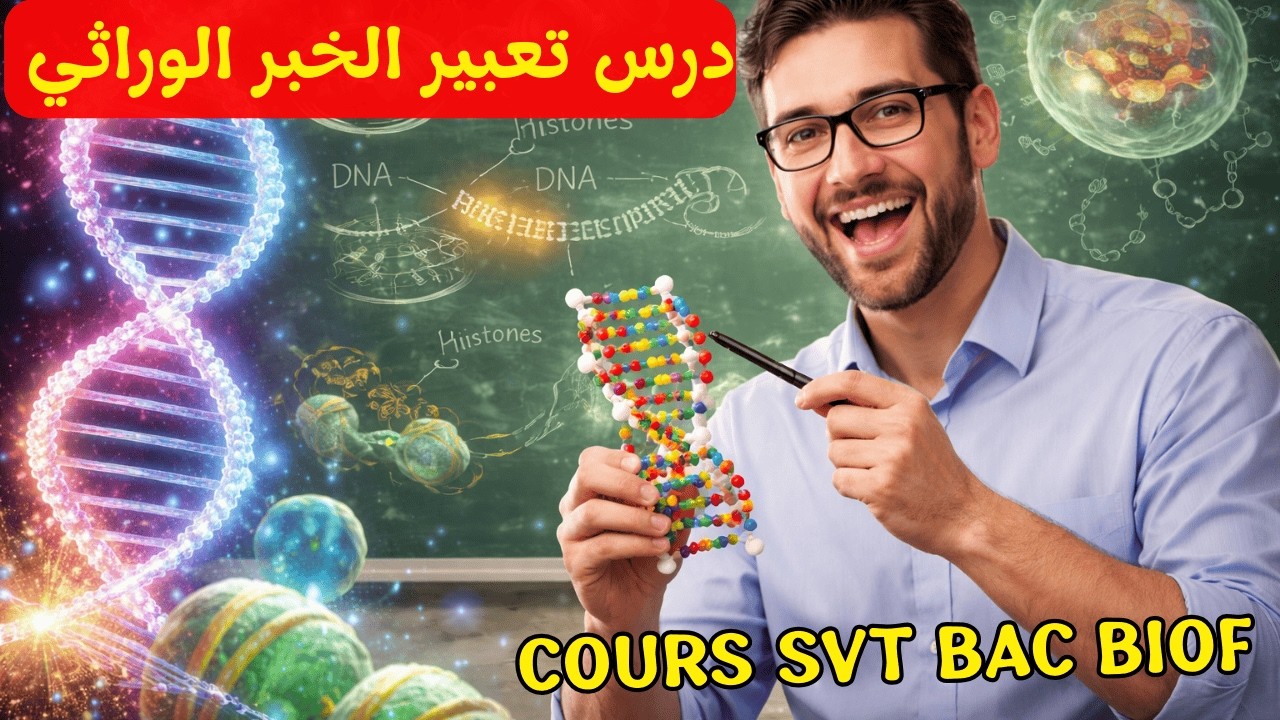 درس تعبير الخبر الوراثي الجزء 1 _ 2 باك cours svt maroc 2 bac biof  #درس
