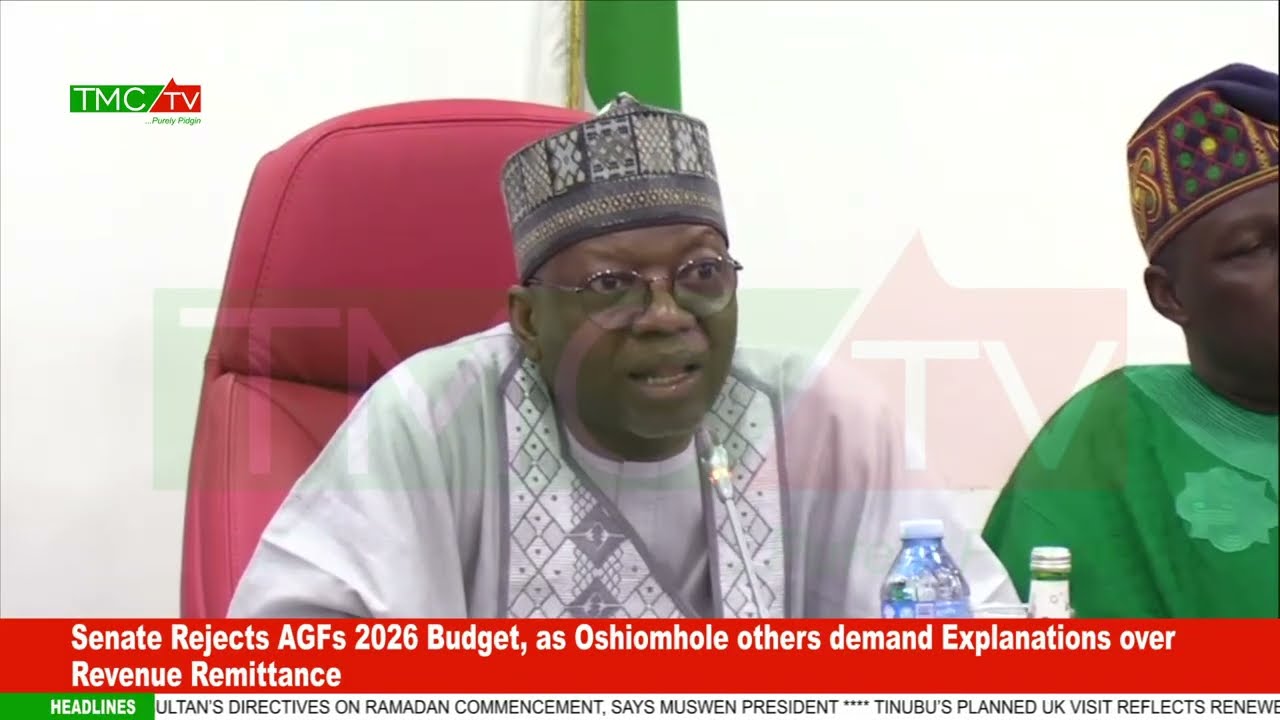 Senate Rejects AGFs 2026 Budget, as Oshiomhole others demand Explanations over Revenue Remittance