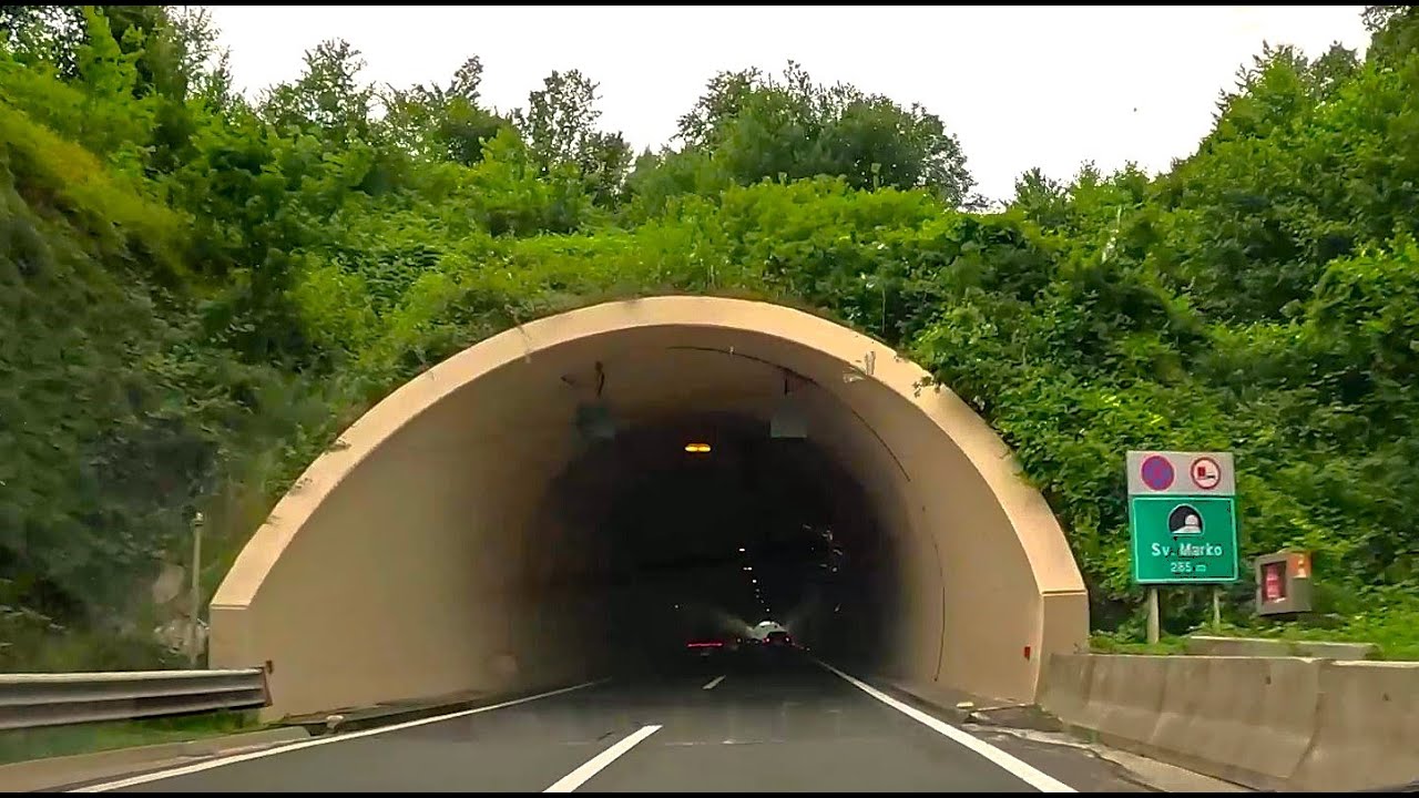 Autoput A6 Zagreb-Rijeka, dionica Bosiljevo-Karlovac. Highway A6 Zagreb-Rijeka, Croatia Summer 2024.