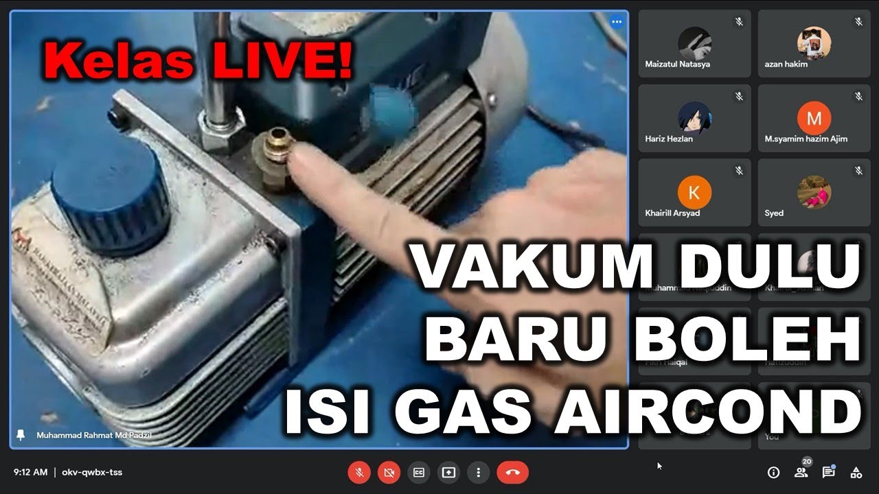 Vakum Dulu Sebelum Masukkan Gas Aircond