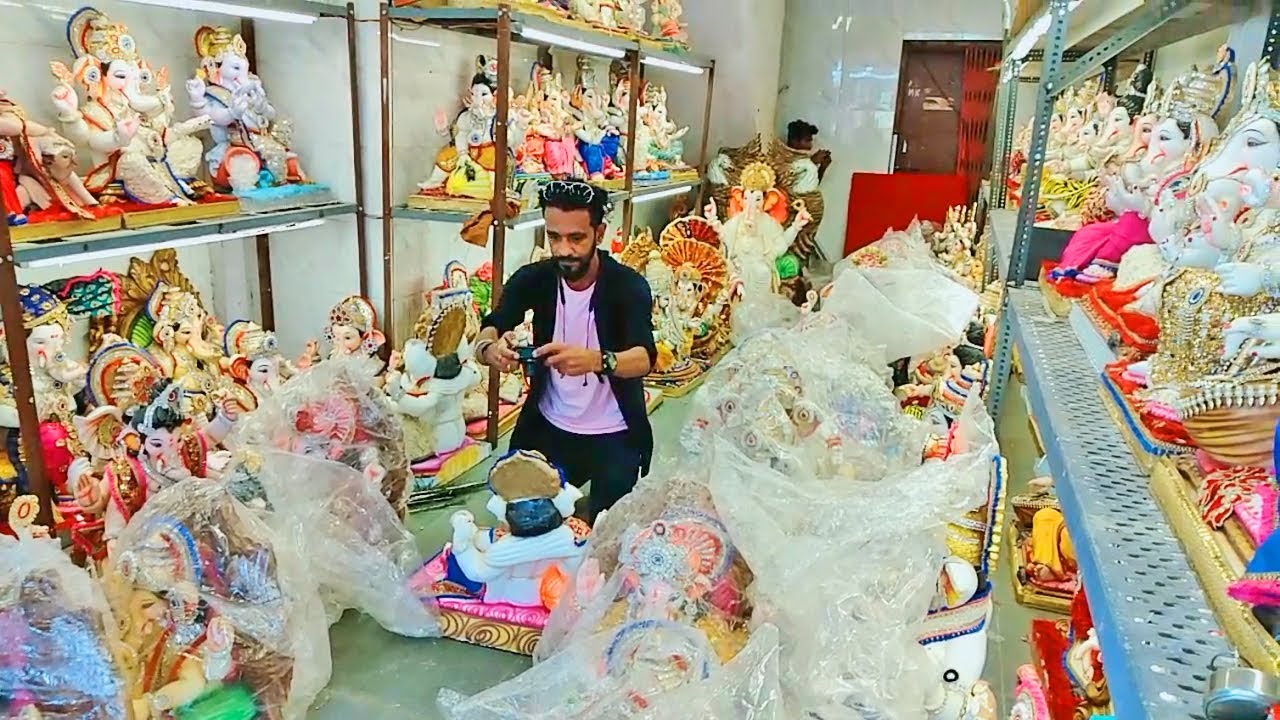 Beautiful Ganesha Idols | Mayur Kala Kendra | Mumbai Ganpati Workshop 2019