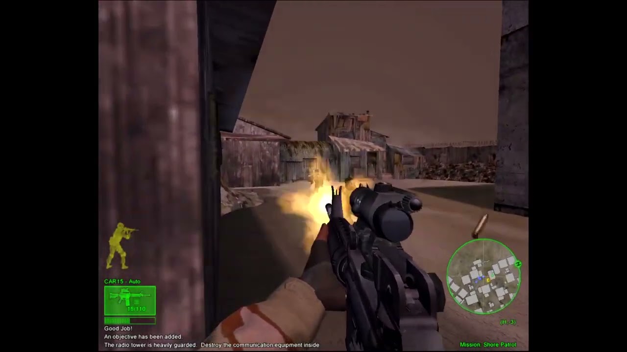 Delta Force: Black Hawk Down - Walkthrough | Mission 10 Shore Patrol | Operator Difficulty
