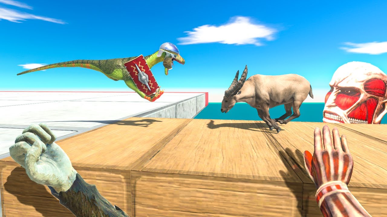 Cross the Bridge and Attack the T Rex's Castle - Animal Revolt Battle Simulator