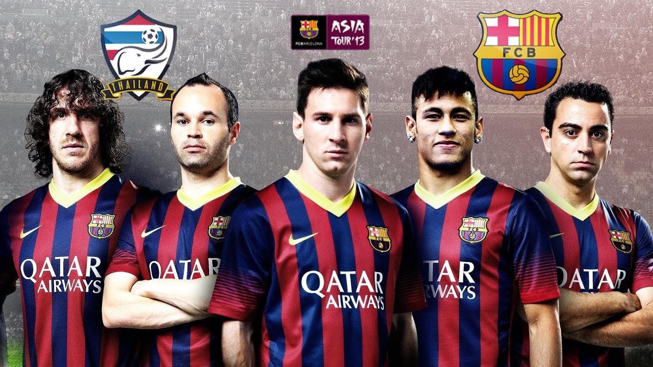 FC Barcelona vs Thailand 7-1 vk.com/ea_fifa14 full highlights and all goals 07.08.2013 Neymar, Messi
