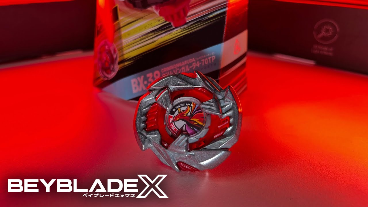 รีวิวเบย์เบลด CRIMSON GARUDA หงส์แดงเจนใหม่ เปลี่ยนโหมดตอนสู้ได้!  BEYBLADE X BX-38  By CaptainCards