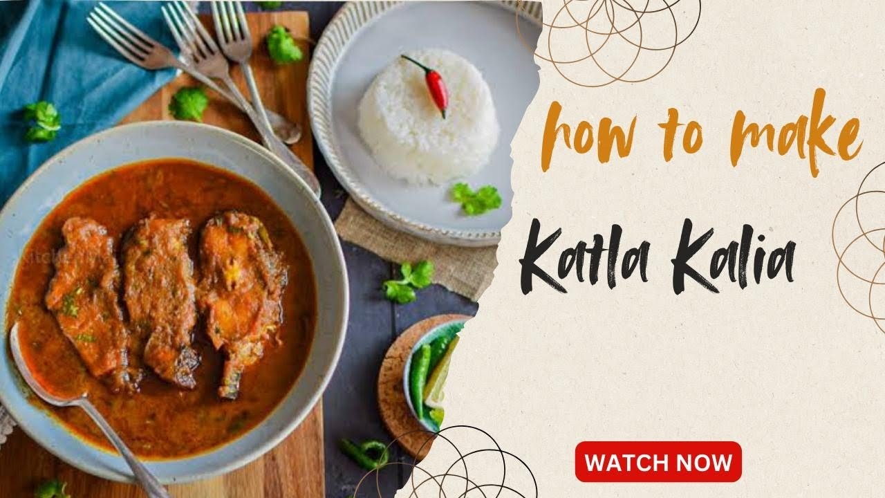 “Authentic Bengali Katla Mach er Kalia Recipe | Traditional Fish Curry at Home 🍛🐟”#KatlaMachErKalia