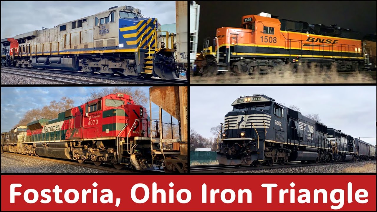 Railfanning Fostoria Iron Triangle with FXE, Citirail, BNSF GP18, HUs & More!