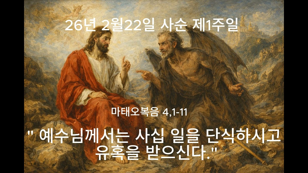 26년2월22일 사순 제 1주일 