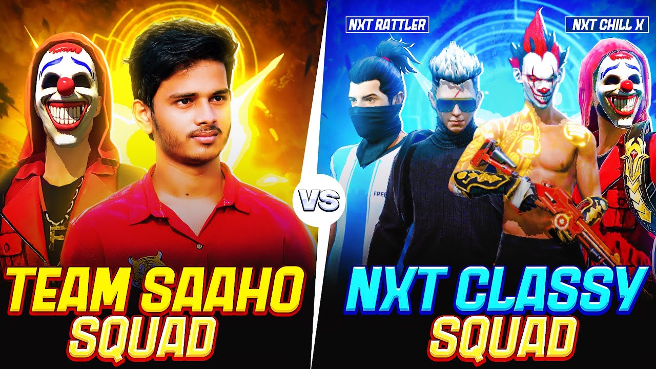 SAAHO SQUAD  VS NXT CLASSY SQUAD🔥🔥😱😱BEST OF 3🤯🤯😡😡 @classyfreefire@chill-x @rattleraman