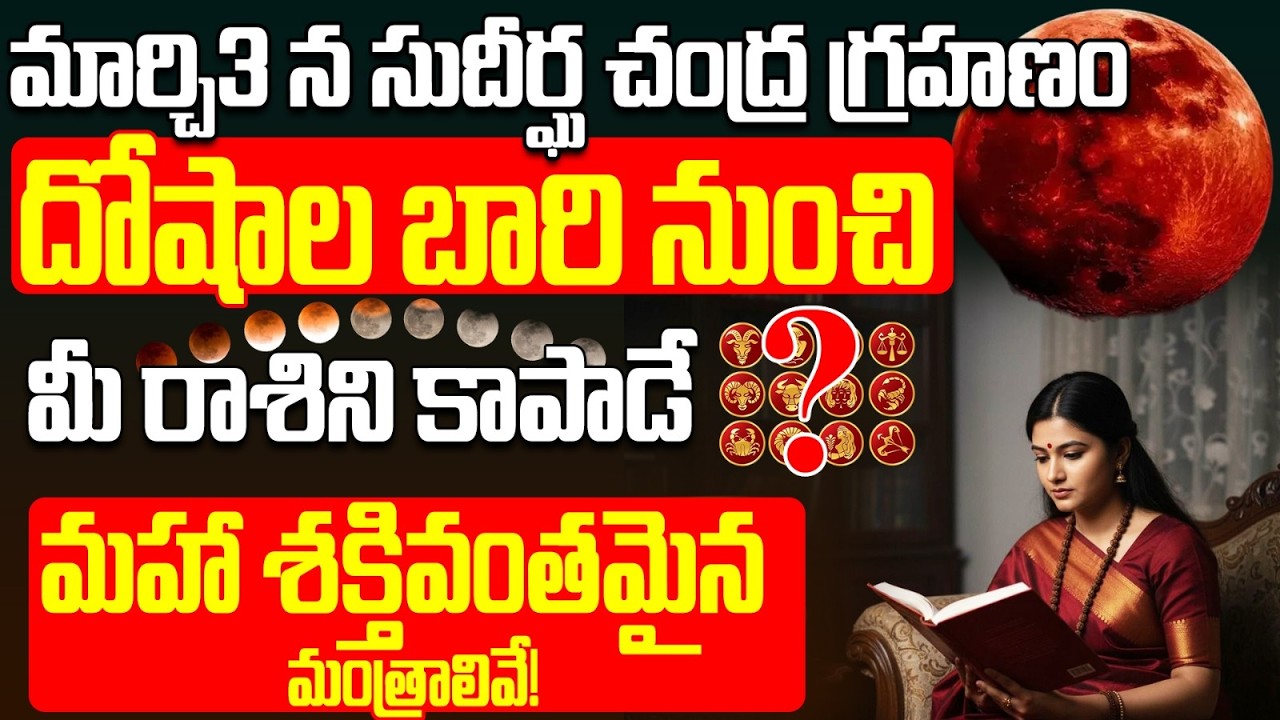 మార్చి 3 సుదీర్ఘ చంద్ర గ్రహణం | March 3 Chandra Grahanam 2026 | chandra grahanam rasi phalalu 2026