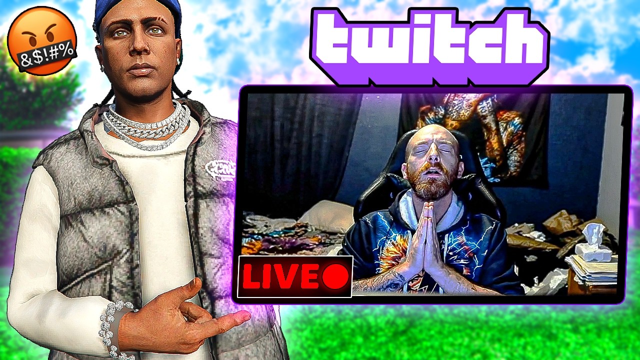 Trolling Angry Streamer In GTA RP (HE GETS MAD)