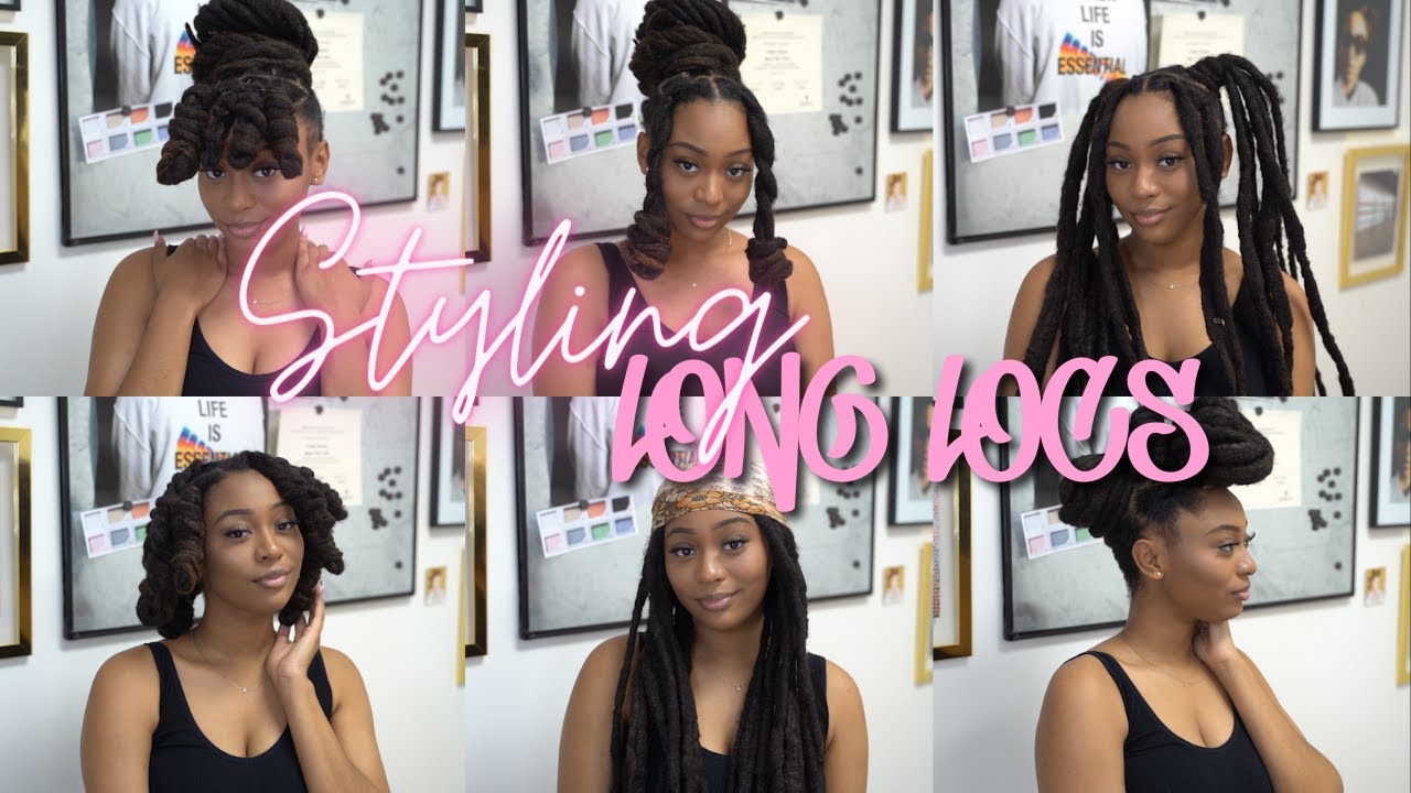 6 Beginner Friendly Loc Styles For Medium/Long Locs ♡ | mstrinitysimone