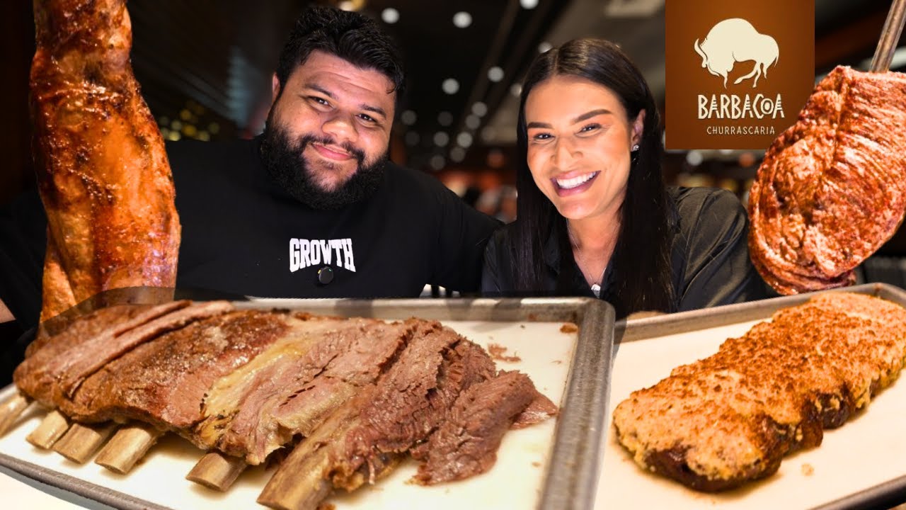 Rodízio de Churrasco Barbacoa com a Taci! Será que ela gostou?