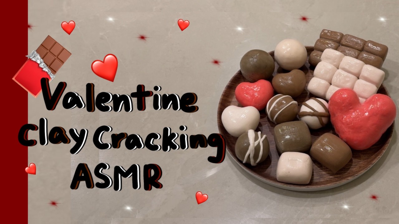 💘 발렌타인데이 점토 부수기 Valentine’s Day Clay Cracking ASMR