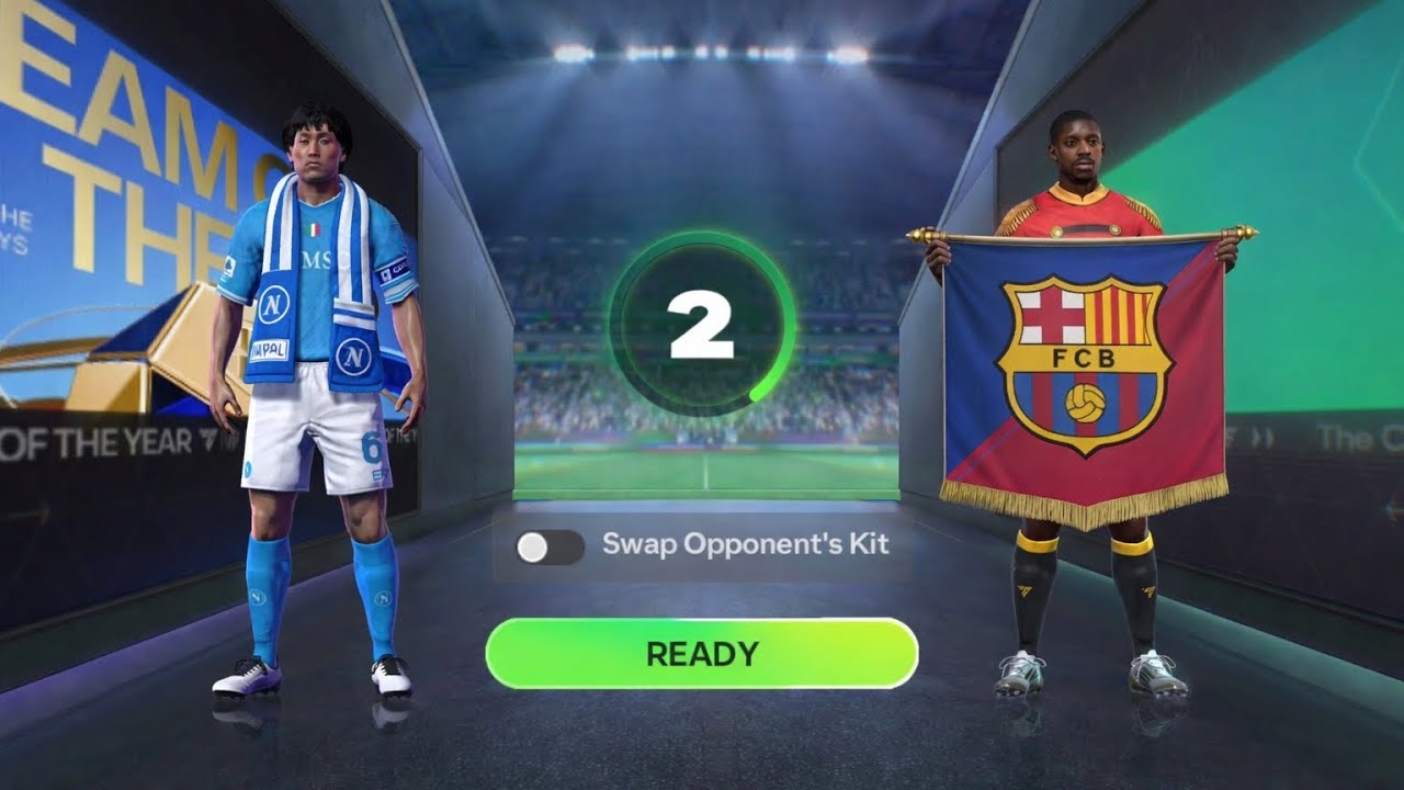 Napoli vs Barcelona - EA Sports FC Mobile Gameplay