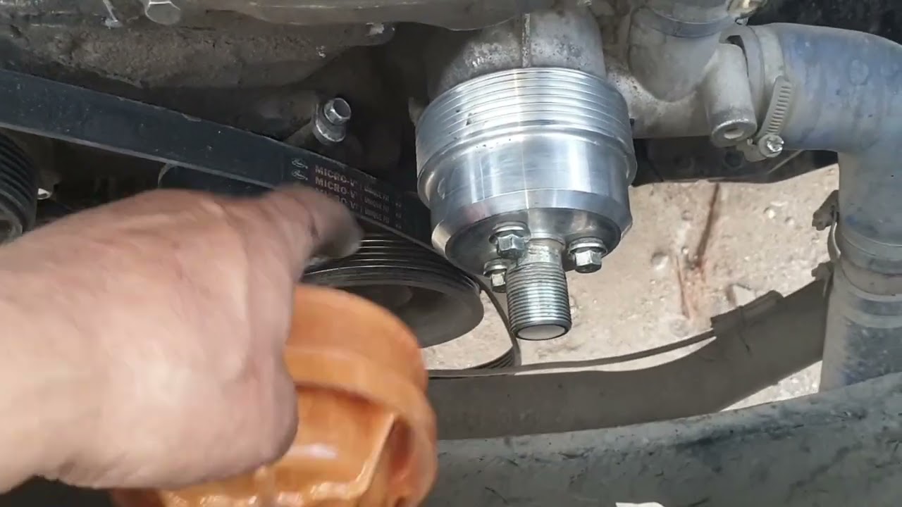Шкив помпы уменьшенный для увеличения прокачки ОЖ на ДВС