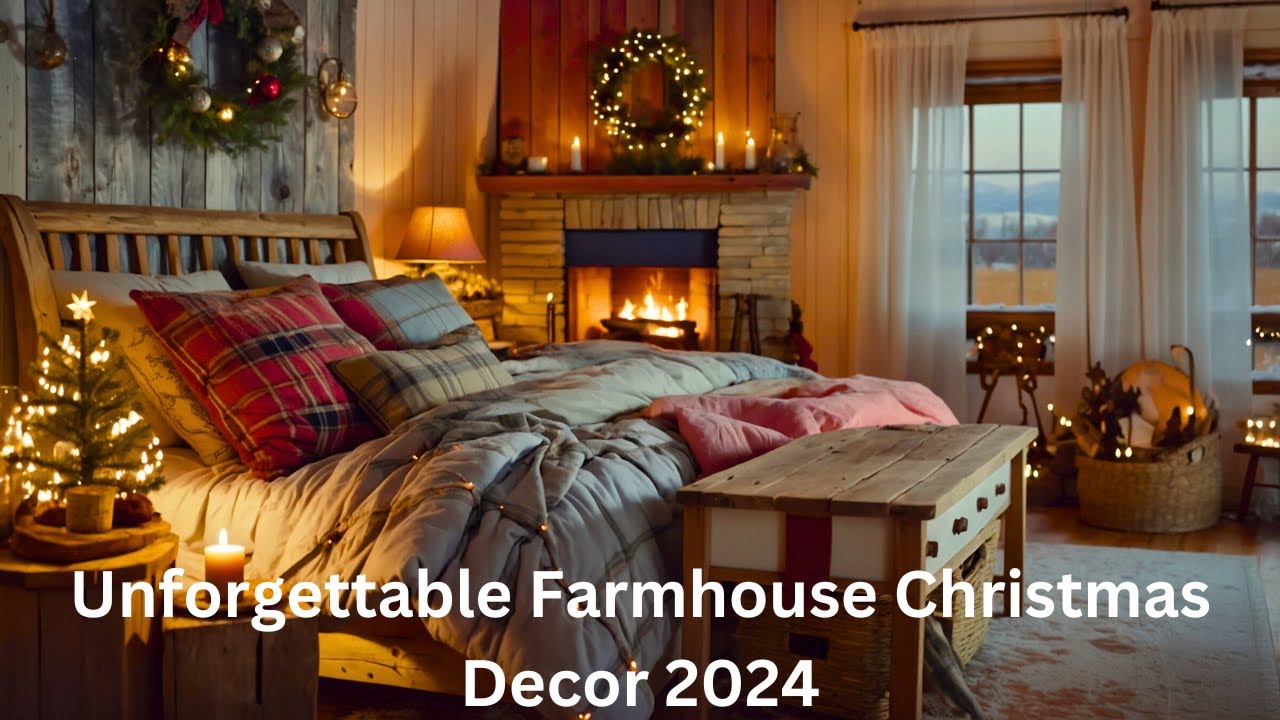 Trending  Farmhouse Christmas Décor 2024| Time Saving  Christmas Home décor trends 2024