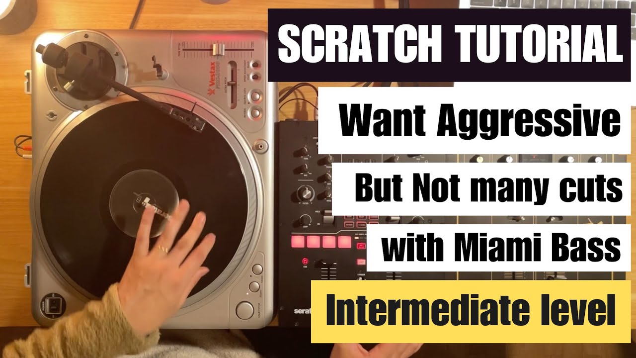Scratch phrase #5｜Breaking down & Tutorial｜How to create an aggressive scratch that fits Miami bass🔥