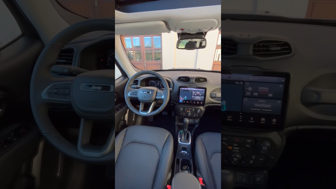 This is the cockpit of the new Jeep Renegade 2024