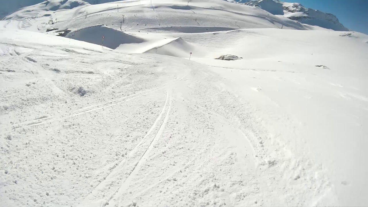 Solden, Tiefenbach Gletscher, red ski run 36