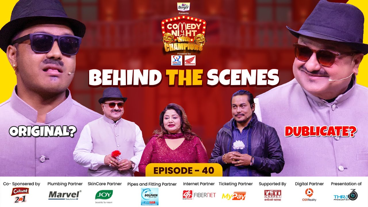 COMEDY NIGHT WITH CHAMPIONS || BTS  || Shiva Hari Poudel, Sandip Chhetri