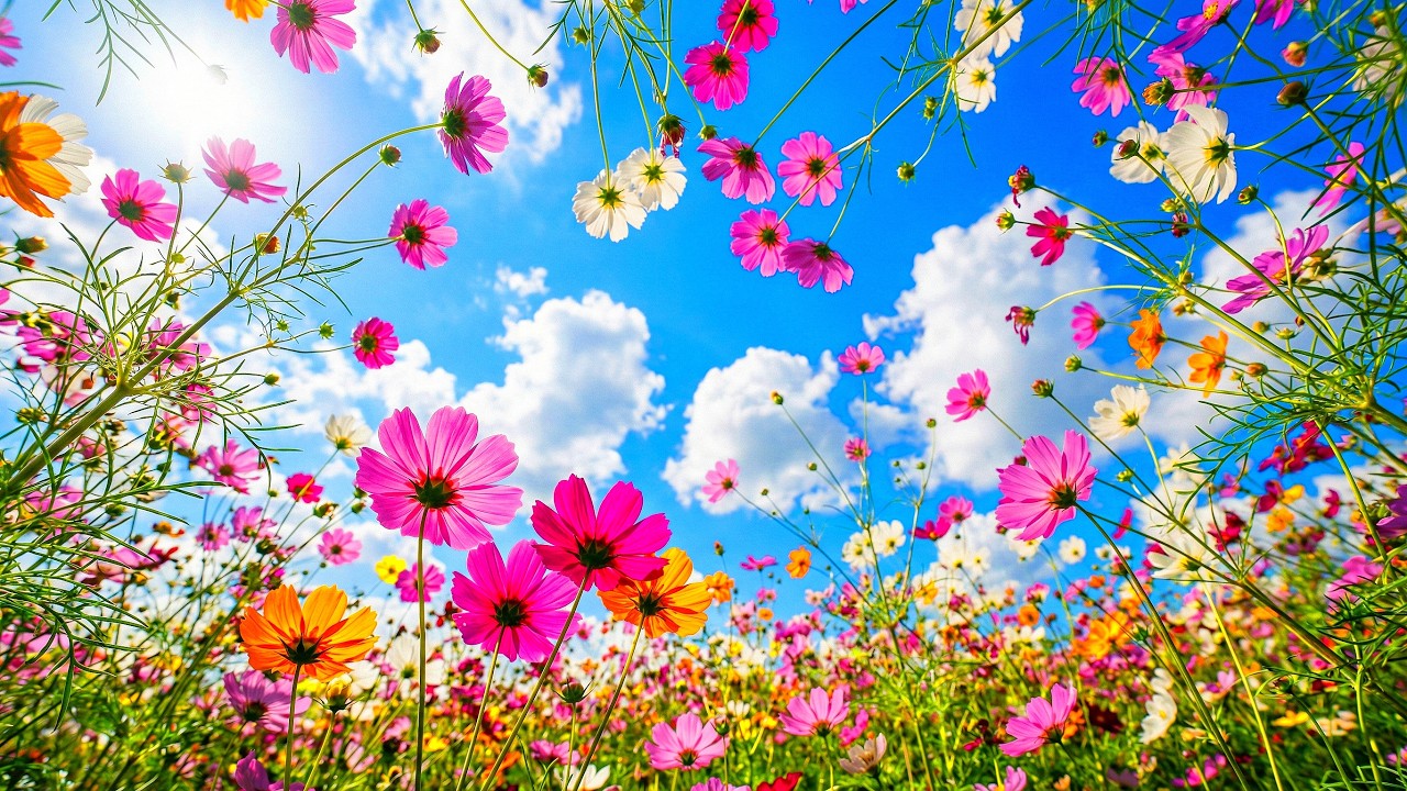 Spring Wildflowers, Beautiful Relaxing Music for Stress Relief 🌿 Soft Music Heal the Nervous System