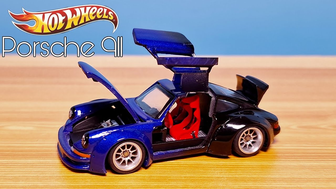 custom hot wheels porsche 911 fully opening