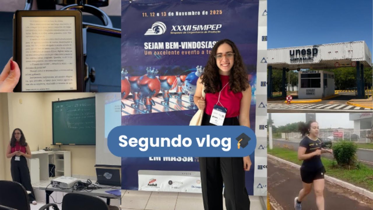 Vlog da minha semana no doutorado | apresentação de artigo