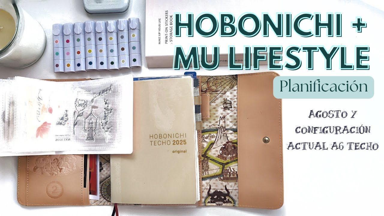 Planifica conmigo: Agosto en mi Hobonichi Techo | Sellos Mu LifeStyle | ¡Te cuento mi configuración!