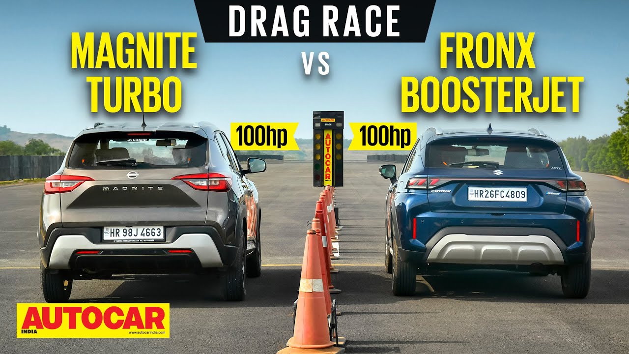 DRAG RACE: Maruti Suzuki Fronx vs Nissan Magnite - Boost is the secret | Autocar India