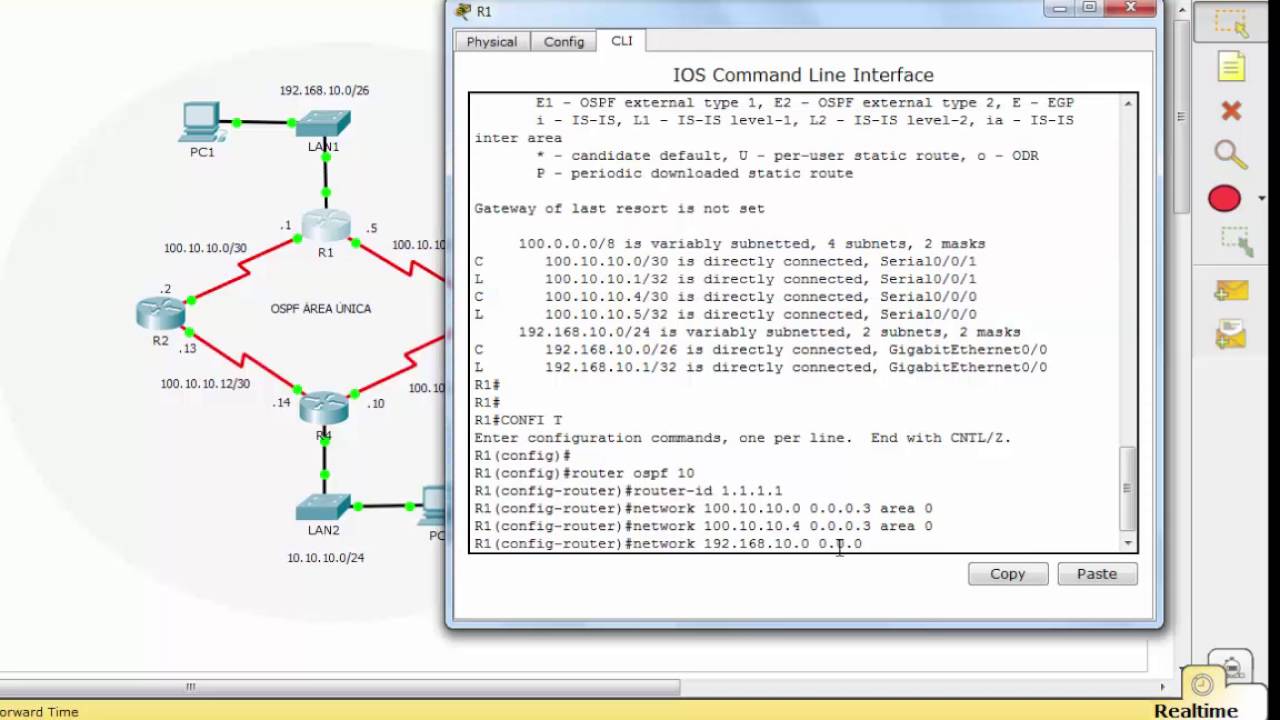 CCNA2: Configurar OSPF | Área Única