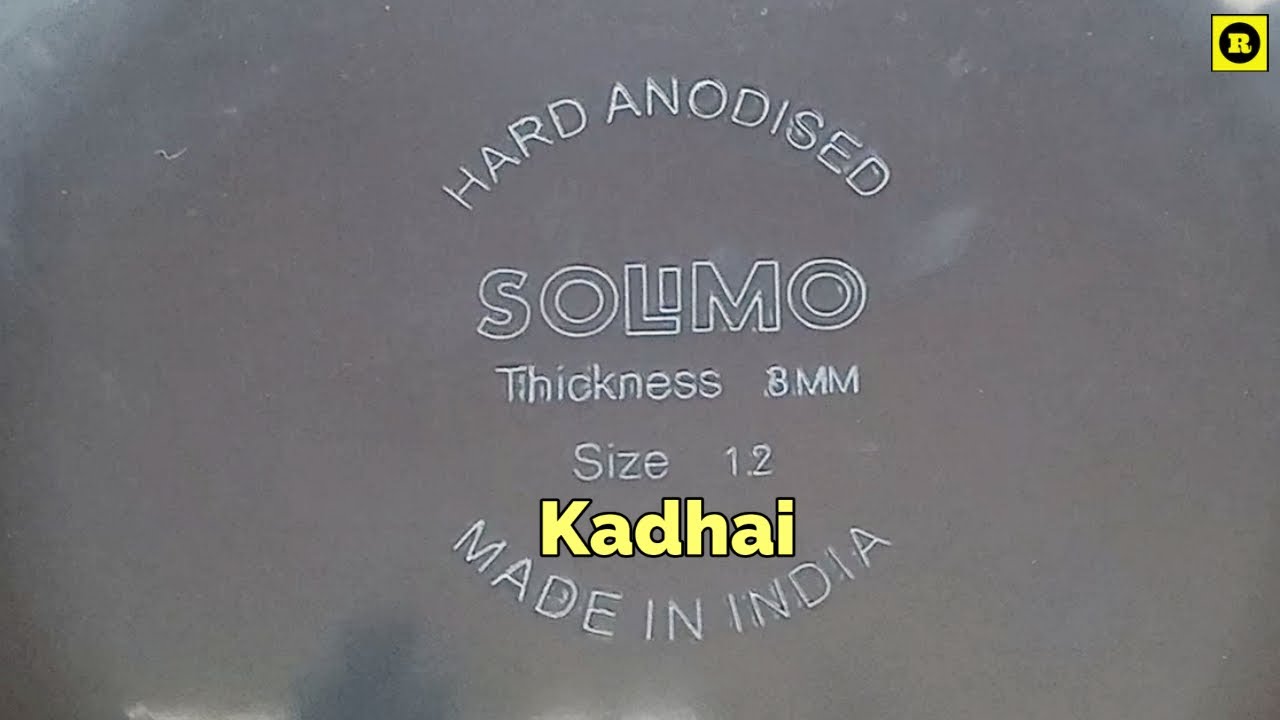 Amazon Brand - Solimo Hard Anodized Deep Kadhai (2.5 litres)