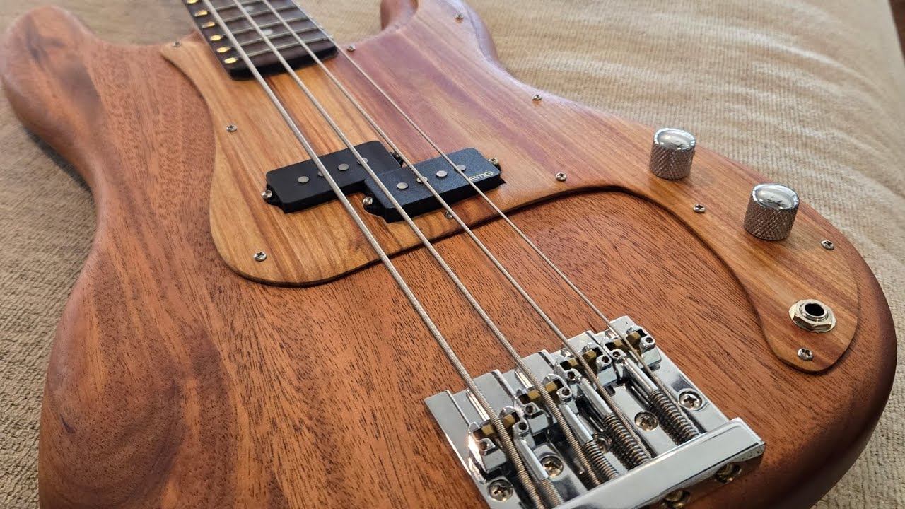 Building a P bass guitar, Emg pickups, stainless steel frets, hipshot tuners and bridge